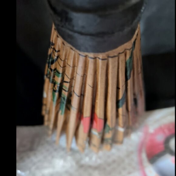 Vintage Japanese Parasol Beautiful Colours Handmade PAPER UMBRELLA - Picture 6 of 7